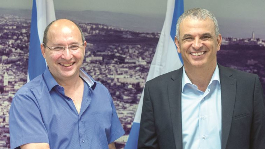 שר האוצר משה כחלון ויו"ר ההסתדרות אבי ניסנקורן