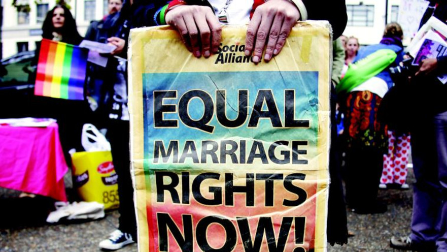 מחאה באוסטרליה למען נישואים חד מיניים 