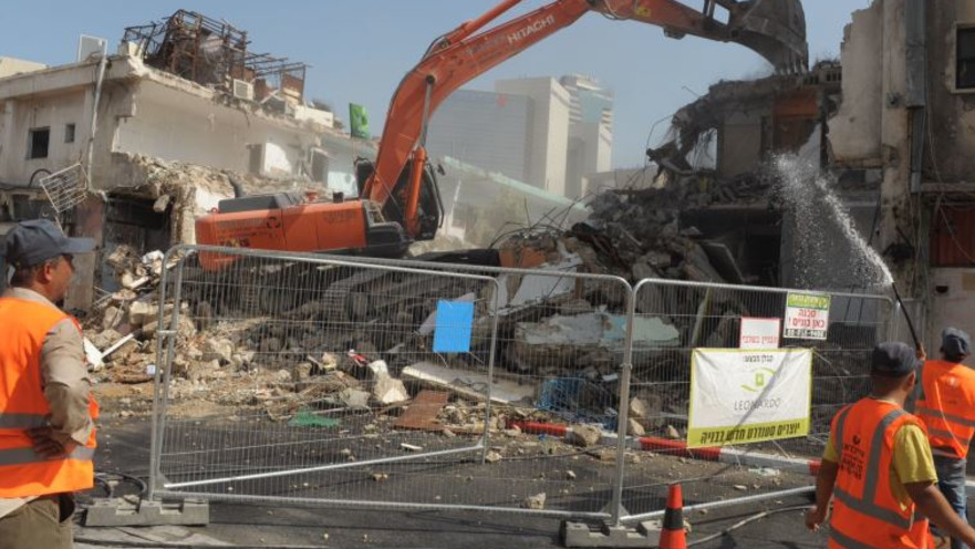 הריסת המקום הכי נמוך בת"א