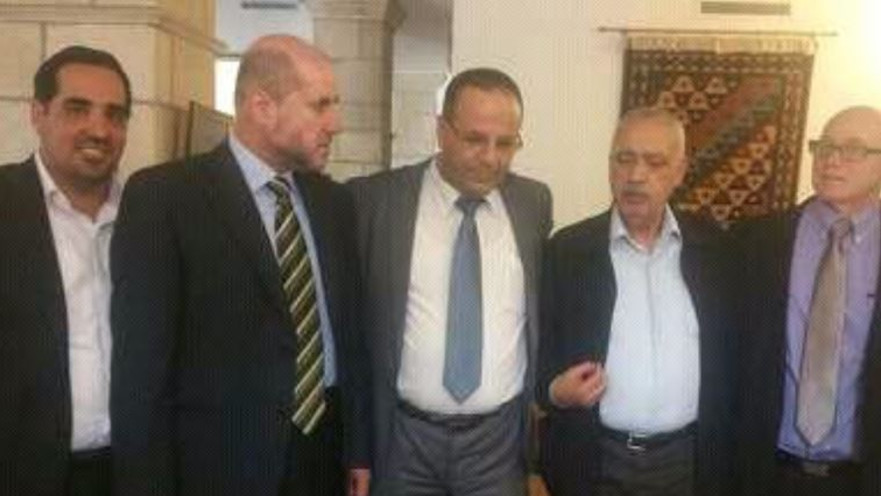 ח"כ איוב קרא עם בכירים פלסטינים 