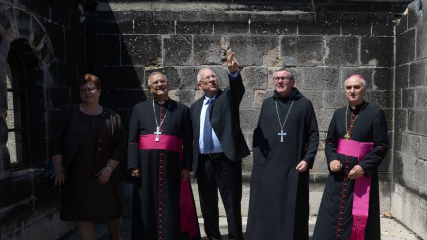 ראובן ריבלין בכנסיית הלחם והדגים