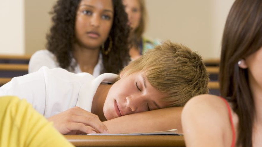 תלמיד ישן בשיעור