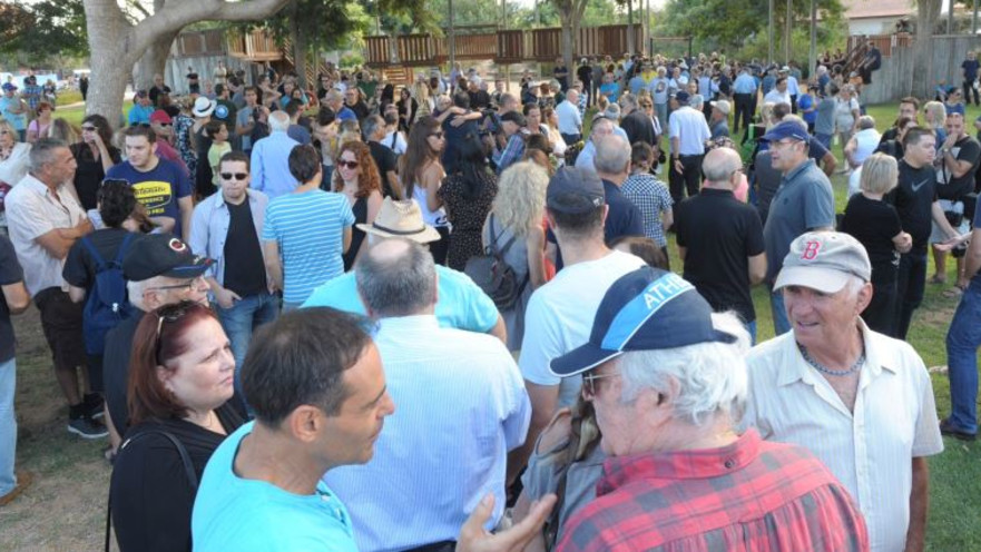 מסע הלוויה של מוטי קירשנבאום במכמורת 