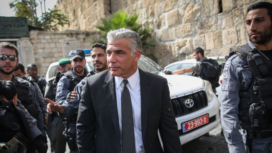 יאיר לפיד בביקור בירושלים