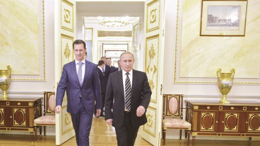 ולדימיר פורין ובשאר אל אסד במוסקבה