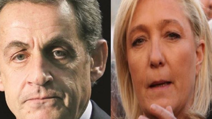 מארין לה פן וניקולה סרקוזי