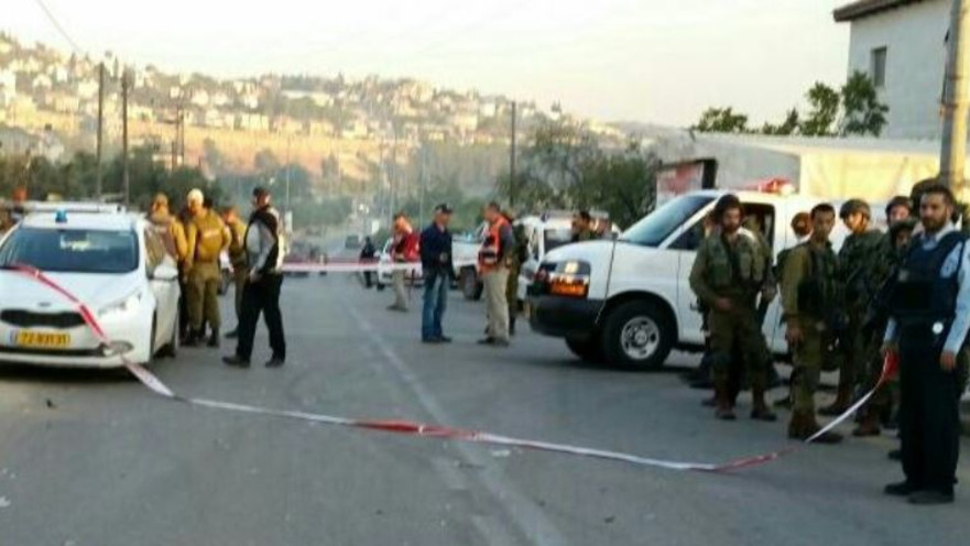 זירת הפיגוע סמוך לבית אריה