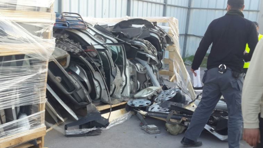 ניסיון הברחה של פלטות ממוגנות ירי לרצועת עזה