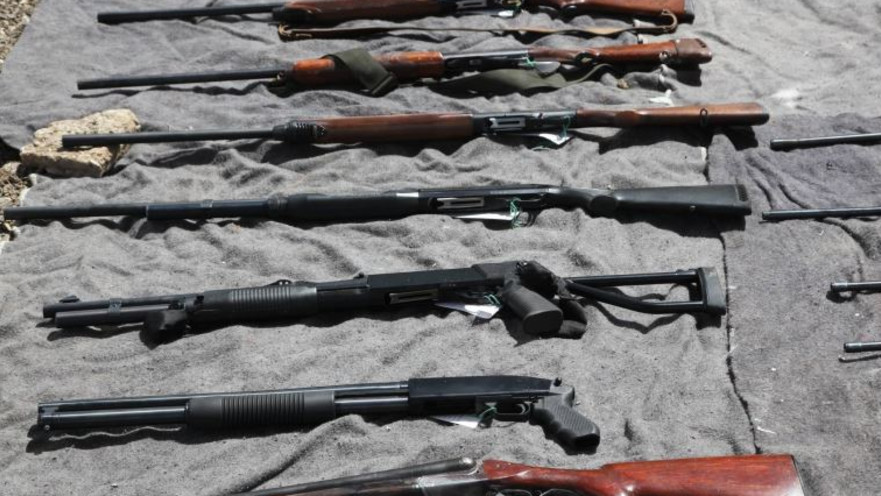 כלי נשק שנתפסו ע"י משטרת כרמיאל