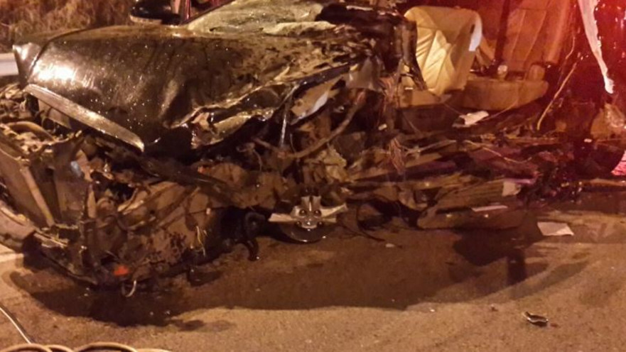 התנגשות בין משאית לרכב פרטי בכביש 241