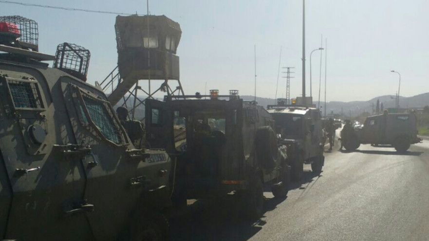 זירת ניסיון הדקירה בחטמ"ר שומרון