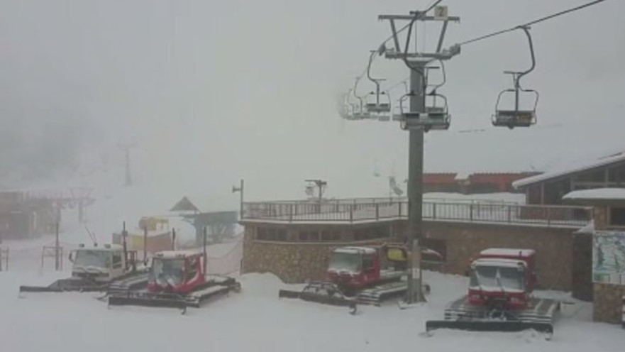 שלג באתר החרמון