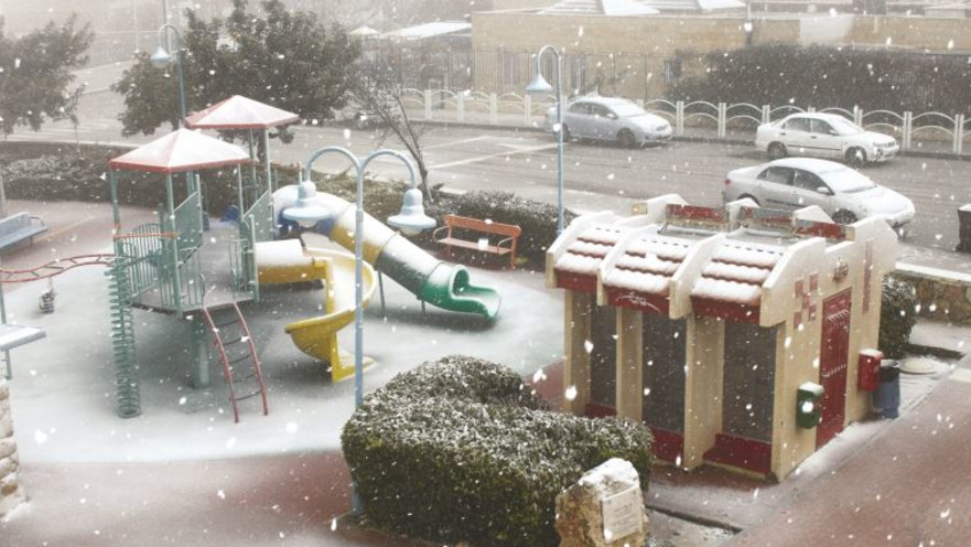 שלג בגוש עציון