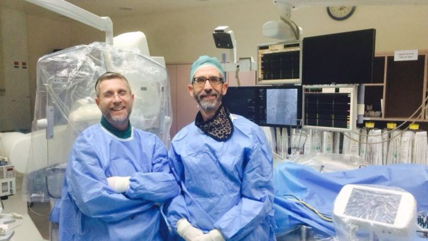 ד"ר סויסה  (מימין) וד"ר שטיינר, המרכז הרפואי פדה פוריה
