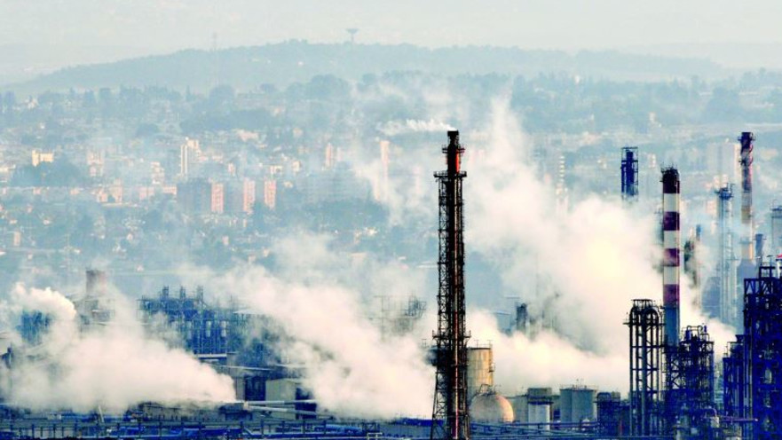 אזור המפעלים במפרץ חיפה 