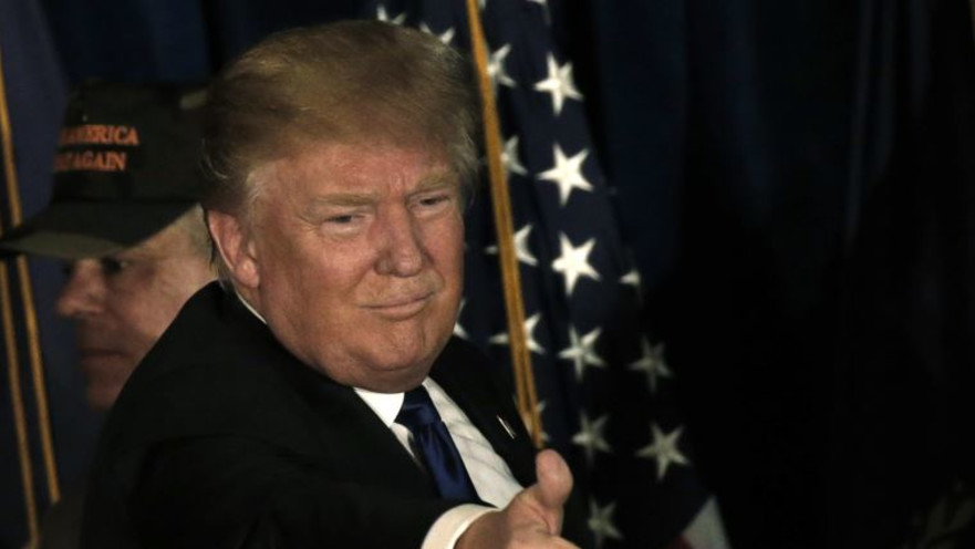 דונלד טראמפ לאחר הניצחון בניו המפשייר