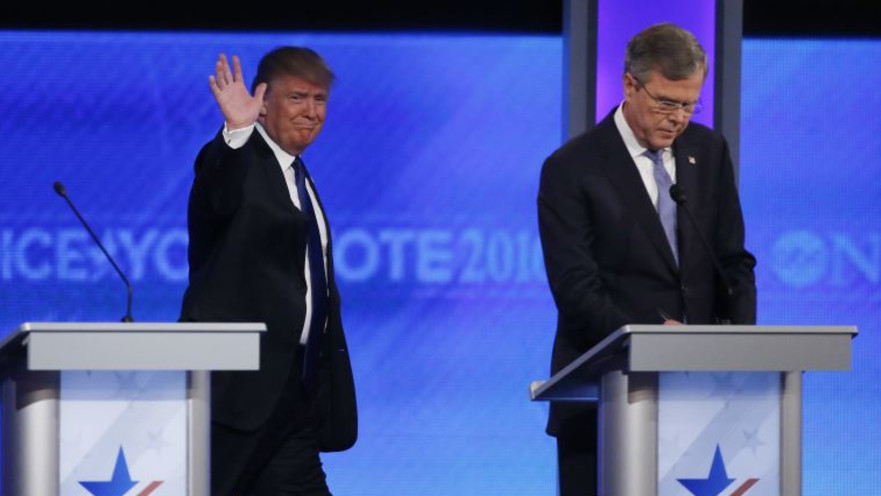 ג'ב בוש ודונלד טראמפ