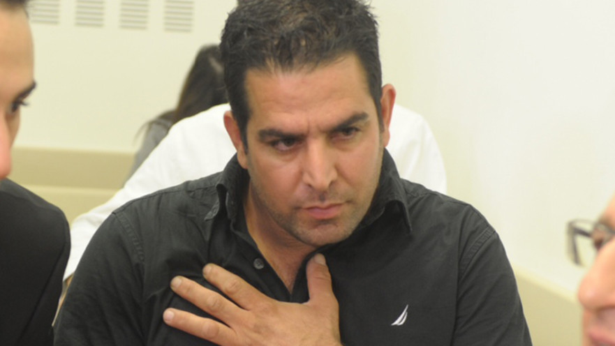 מני נפתלי בבית המשפט בהרצליה