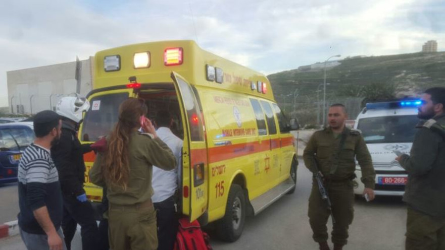 זירת הפיגוע בשער בנימין