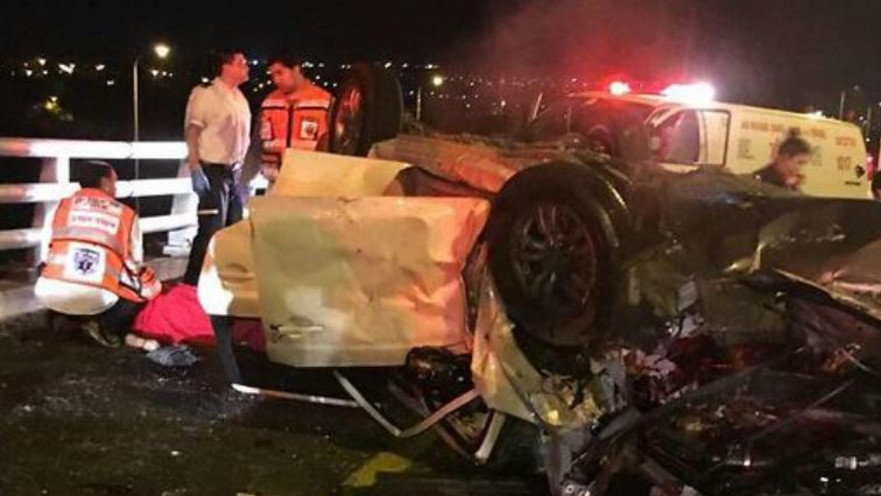 זירת התאונה בעמק יזרעאל