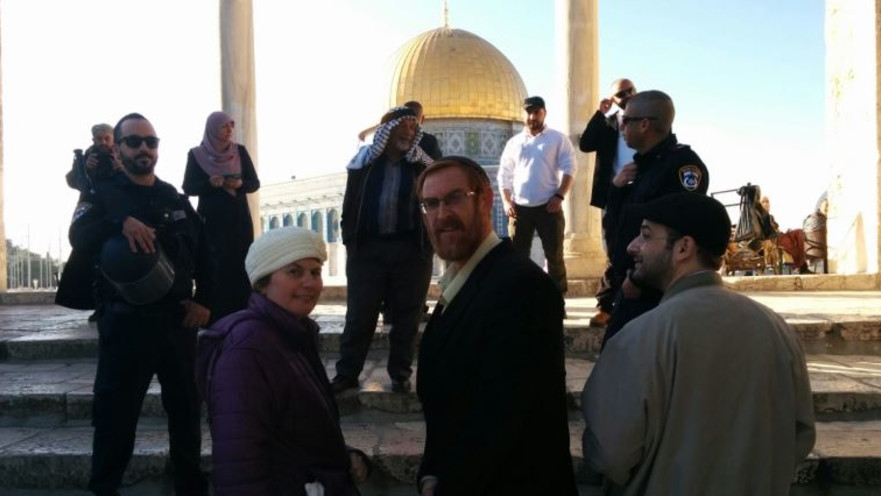 יהודה גליק מבקר לראשונה מאז הפציעה בהר הבית