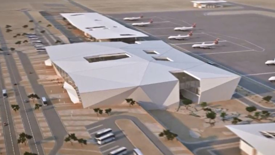 הדמיה של שדה התעופה "רמון" בתמנע