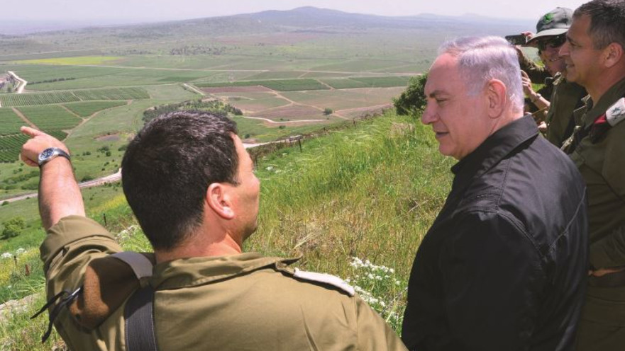 בנימין נתניהו בסיור ברמת הגולן