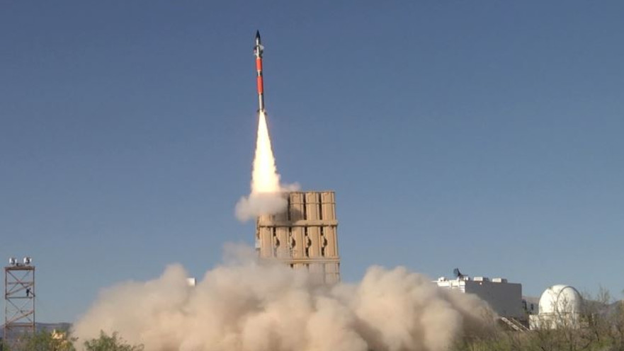 הטיל המיירט של כיפת ברזל בארה"ב