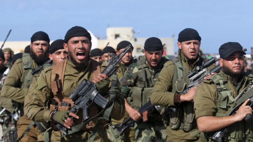 לוחמי הזרוע הצבאית של חמאס 