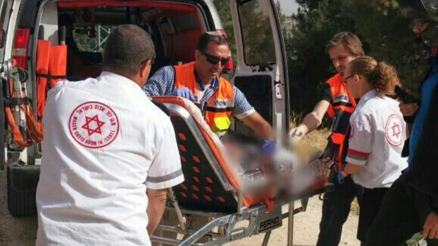 זירת פיגוע הדקירה בארמון הנציב בירושלים