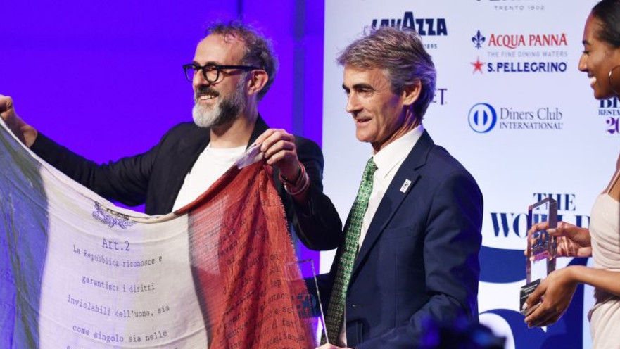 השף מאסימו בוטורה ברגע הזכיה