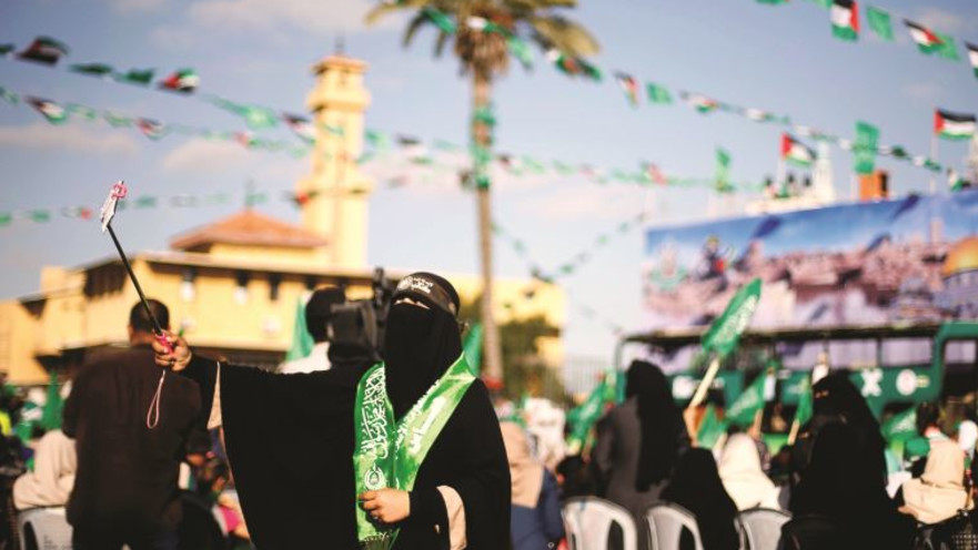 מפגן תמיכה בחמאס בעזה