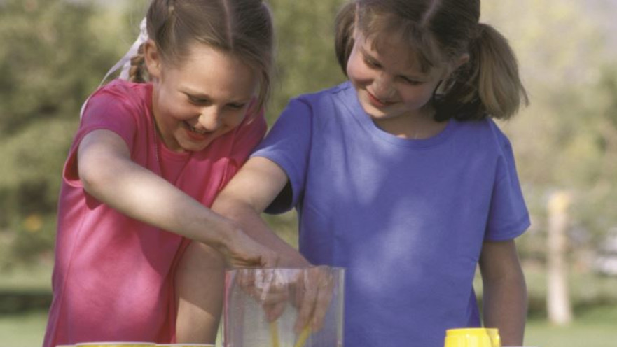 נערות מוכרות לימונדה. אילוסטרציה