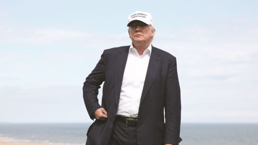 דונלד טראמפ בביקור בסקוטלנד