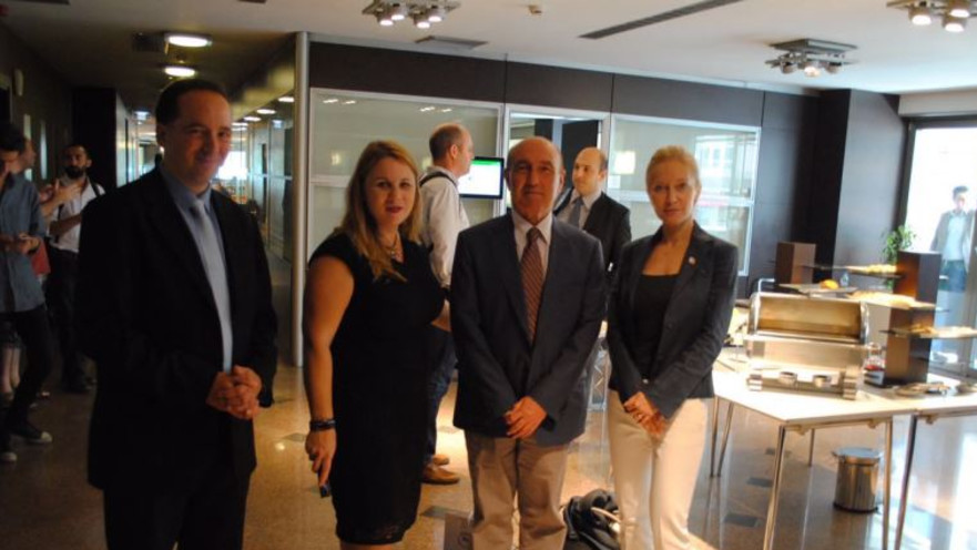 ח''כ קסניה סבטלובה וד''ר נמרוד גורן עם הבכירים הטורקים בכנס