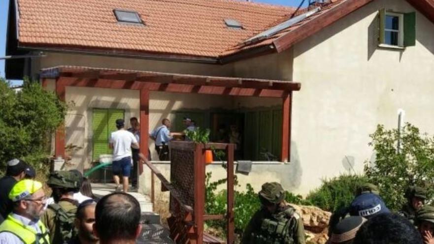 זירת פיגוע הדקירה בקריית ארבע