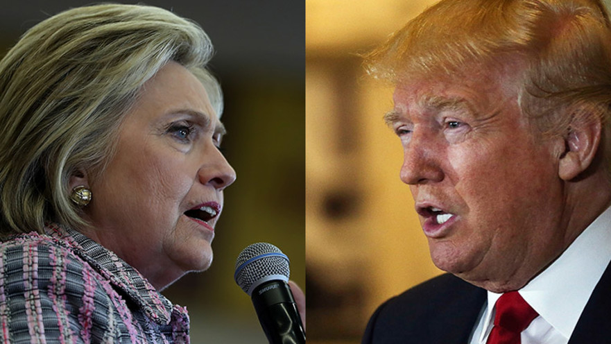 הילרי קלינטון, דונלד טראמפ