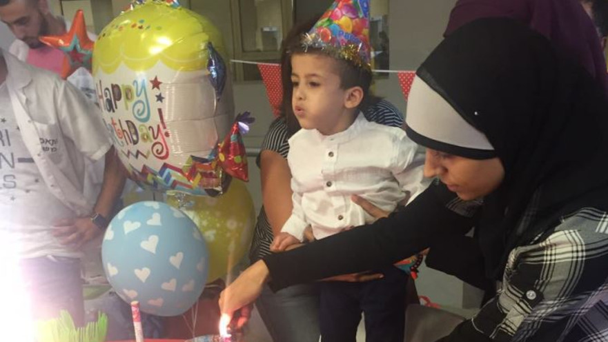 אחמד דוואבשה חוגג יום הולדת בביה"ח שיבא