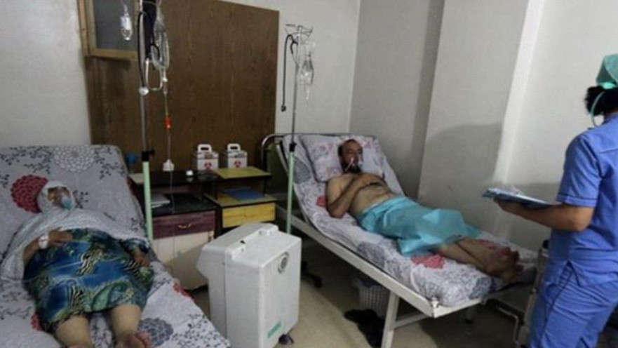 נפגעים מההפצצה הכימית על חלב