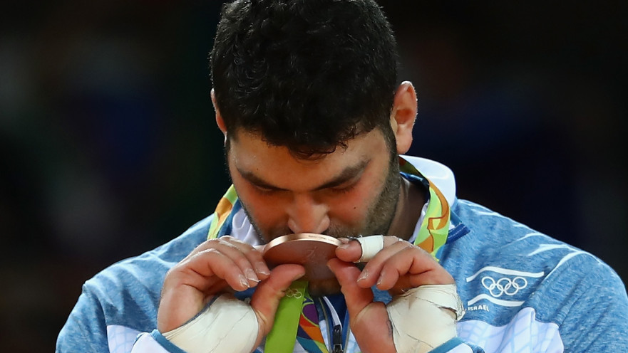 אורי ששון עם מדליית הארד