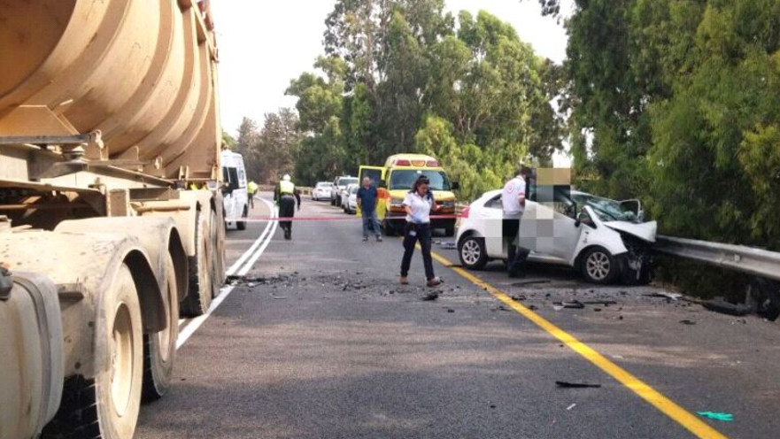 תאונה בכביש 4