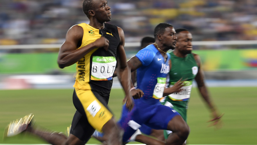 יוסיין בולט זוכה בריצה ל-100 מטרים בריו 2016