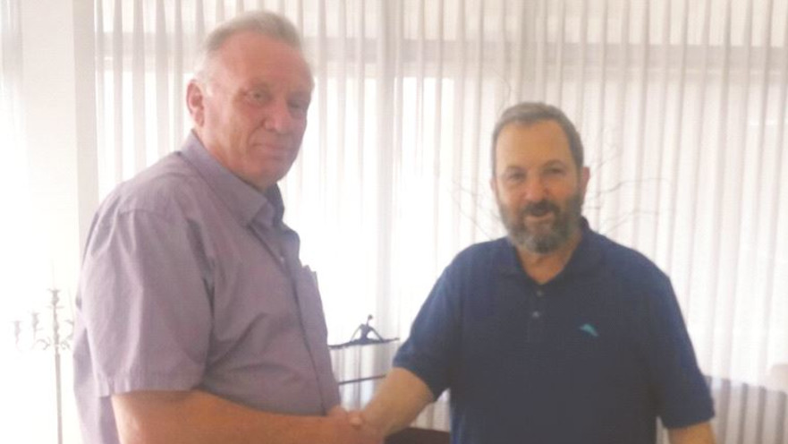 אהוד ברק עם ח"כ ברושי