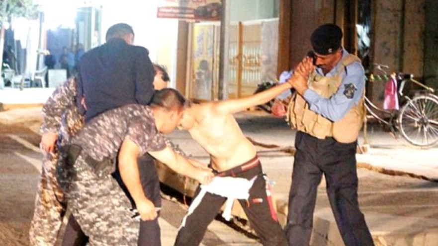 ילד מופשט מחגורת הנפץ בעירק