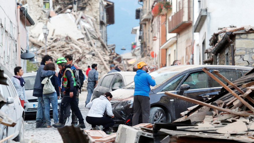 אמטריס, איטליה, לאחר רעידת האדמה