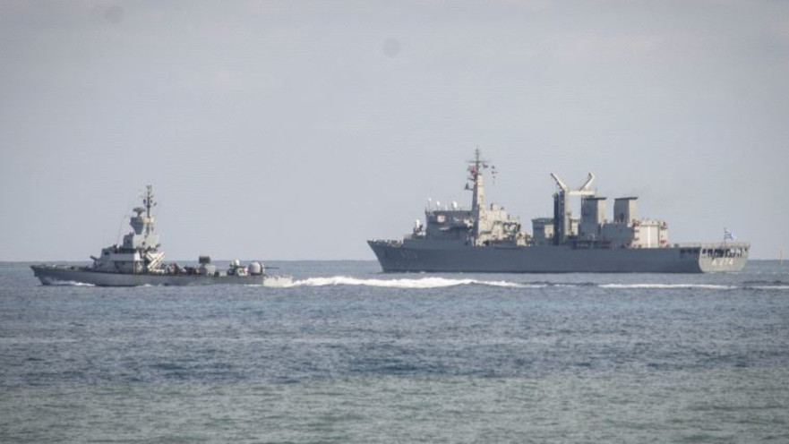 תרגיל ימי משותף לחיל הים עם יוון