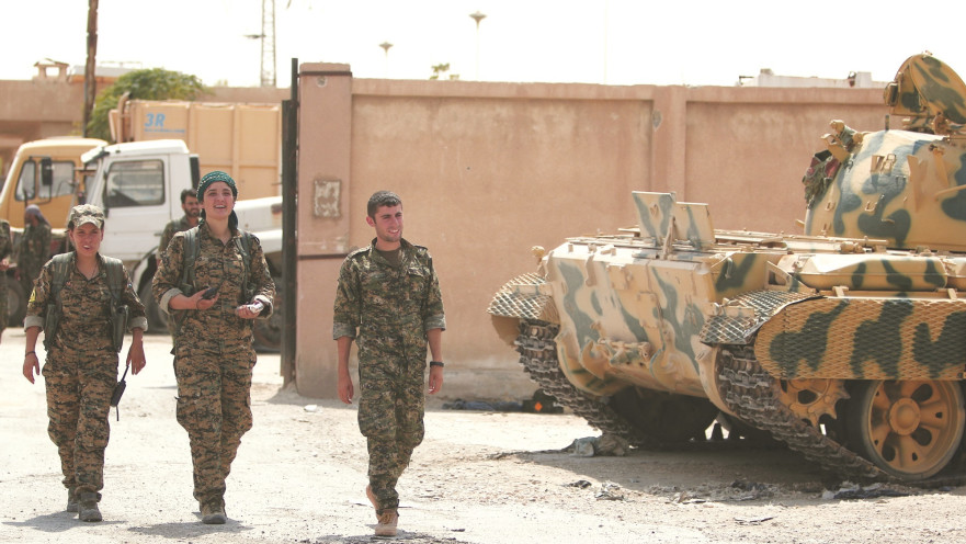 לוחמות ולוחמים כורדים בסוריה