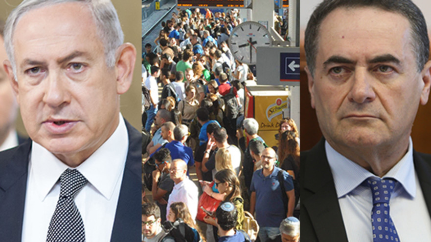 ישראל כץ, בנימין נתניהו, עומסים ברכבת