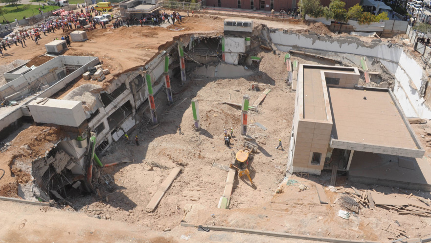 החניון שקרס ברמת החייל