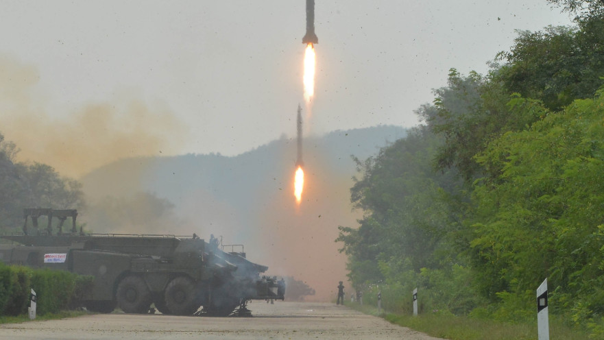 ניסוי טילים בקוריאה הצפונית (ארכיון)